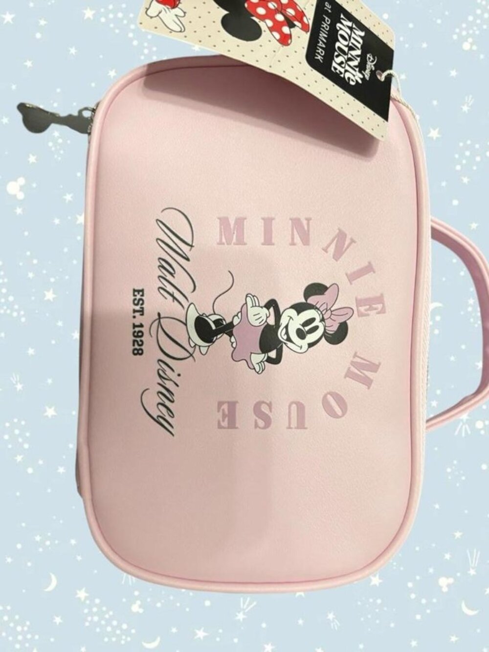 Disney Primark Minnie Mouse pink cosmetic case makeup bag